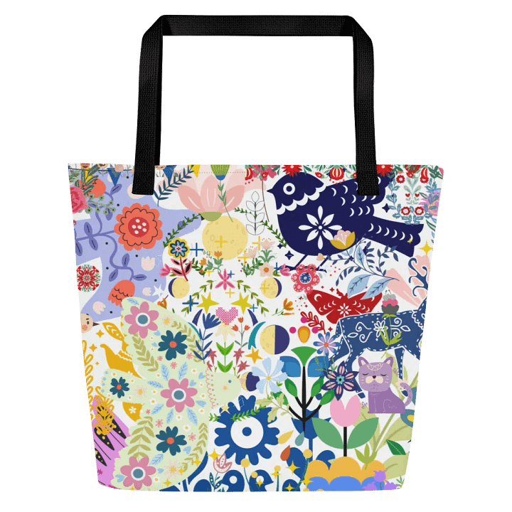 Whimsical Garden Mosaic Tote product image (1)