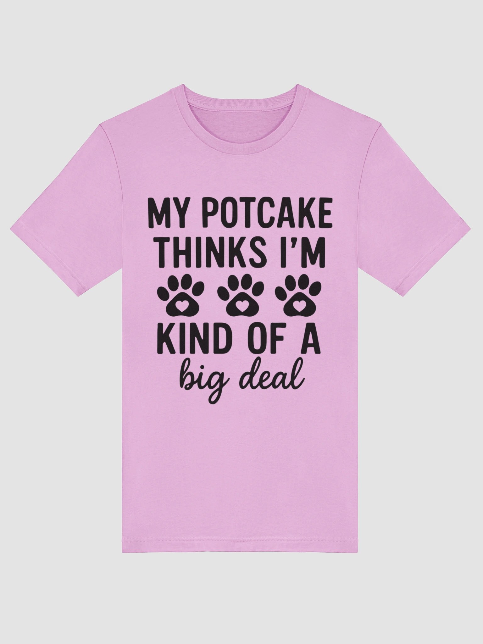 "My Potcake Thinks I'm a Big Deal" Dog T-Shirt - Funny Potcake Parent Tee product image (5)