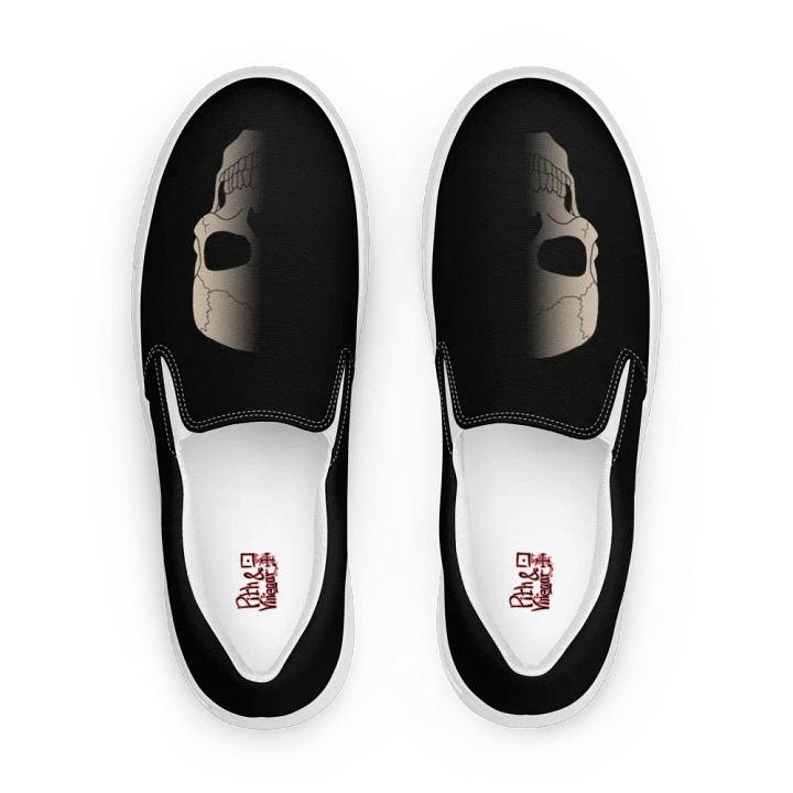 Faded skull mens slip ons product image (1)