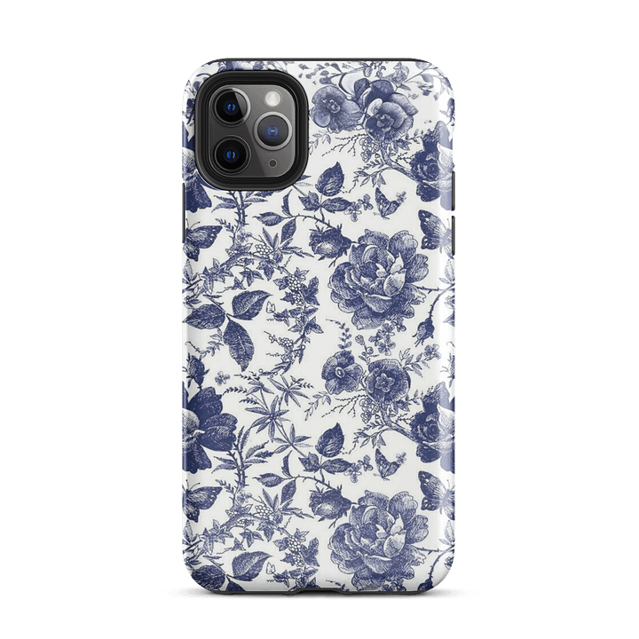 Blue Floral Pattern Phone Case 🫐⚓️ product image (2)