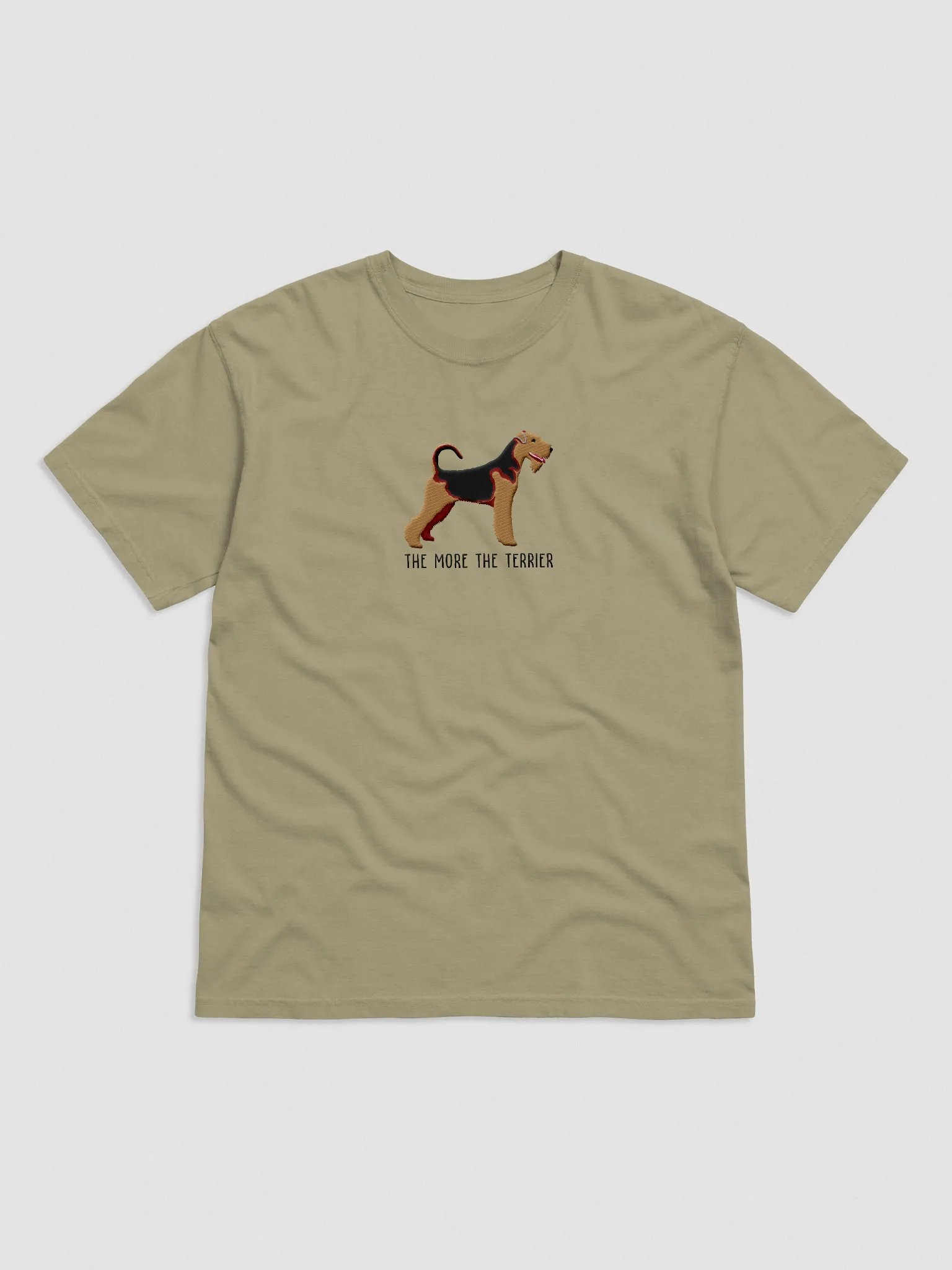 The More The Terrier T-Shirt(Embroidered) of an Airedale Terrier product image (4)