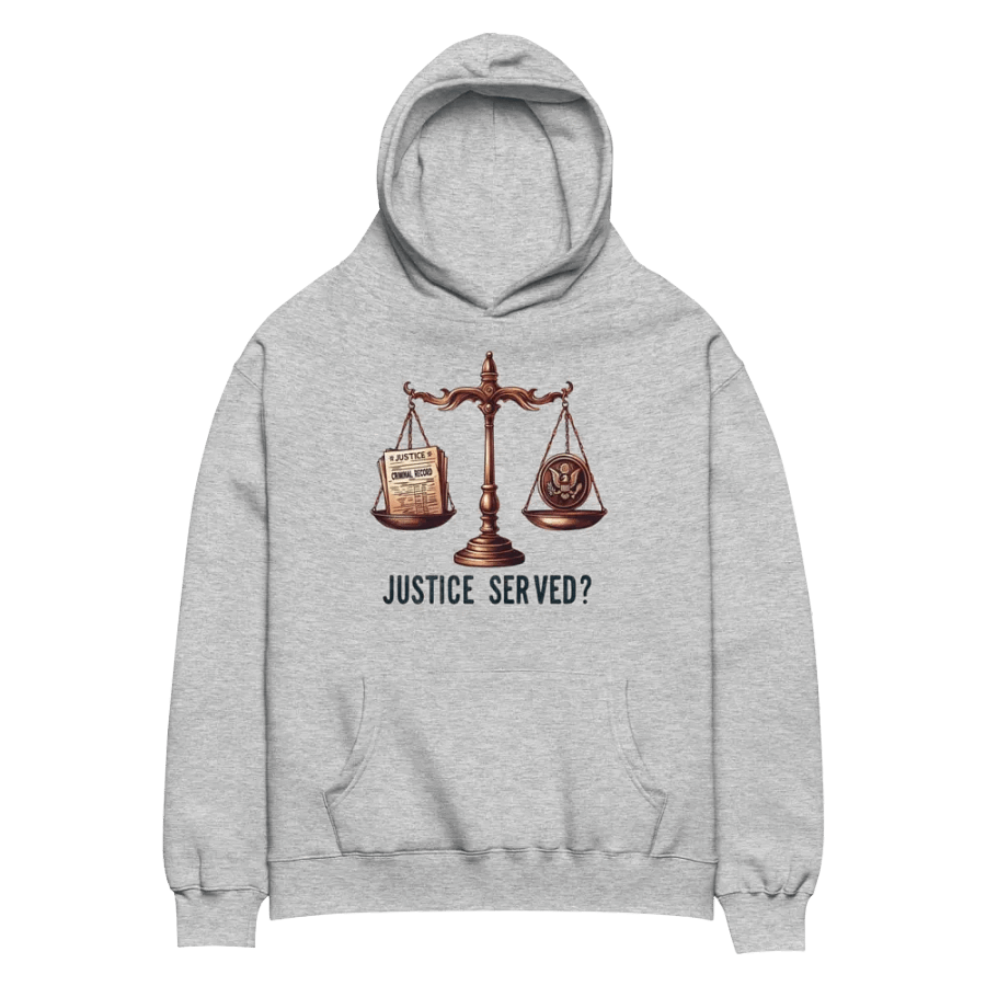 Justice Served? Unisex Oversized Hoodie product image (5)
