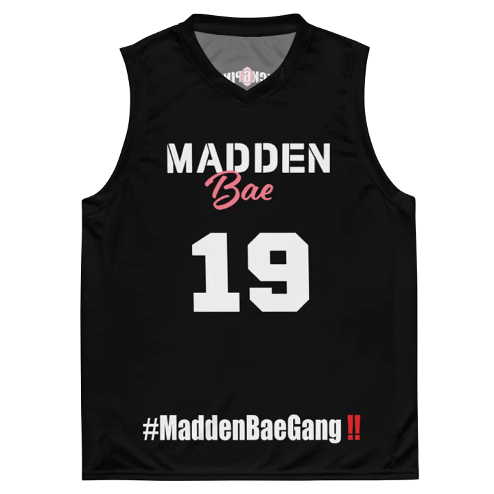 Madden Bae Jersey 👨‍🎨 (Black + White Logo) product image (1)