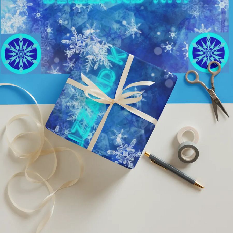 snowflake wrapping paper product image (12)