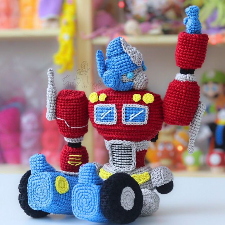 Patrón Amigurumi Optimus Prime | Transformador Crochet PDF - GretaWings (Descarga Digital) product image (2)
