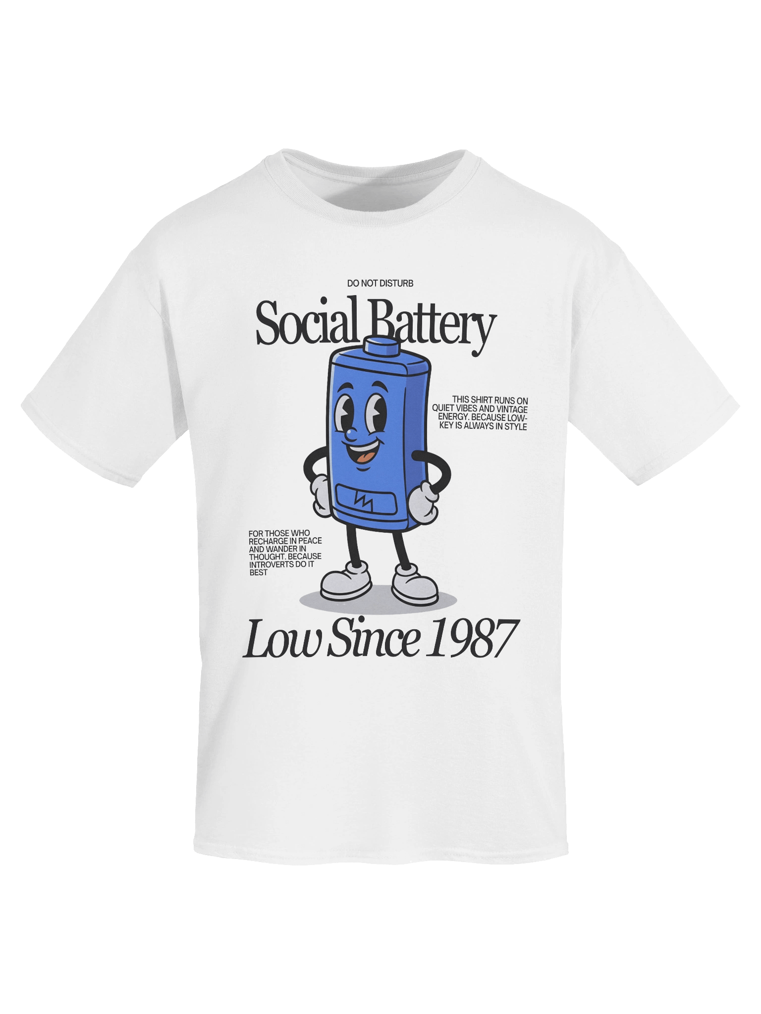 Social Battery Low Since 1987 unisex T-Shirt product image (2)