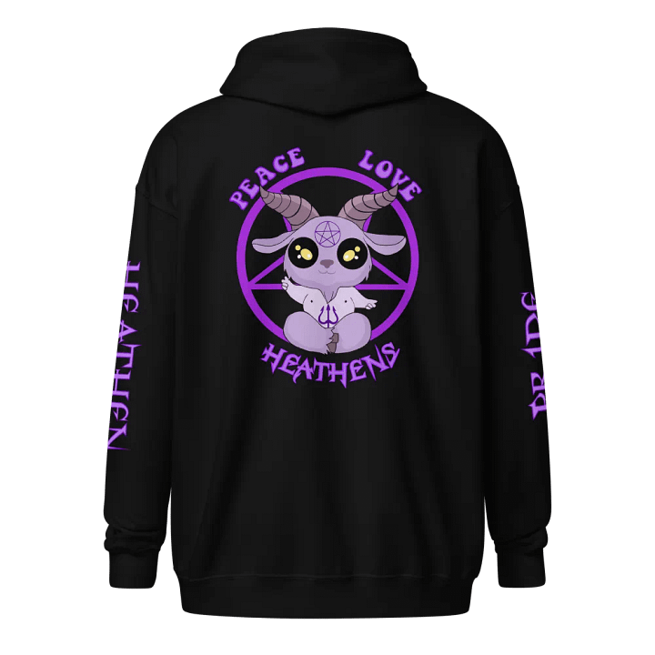 Entice's Heathen Zip Hoodie - Purple product image (1)