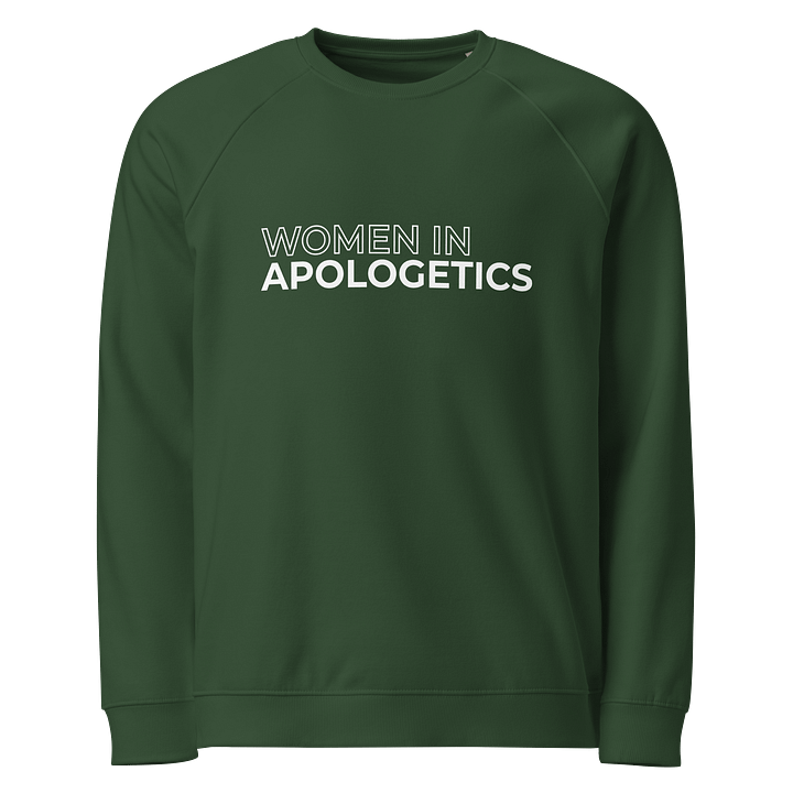 Women in Apologetics Women's Emerald Green Raglan Sweatshirt product image (1)