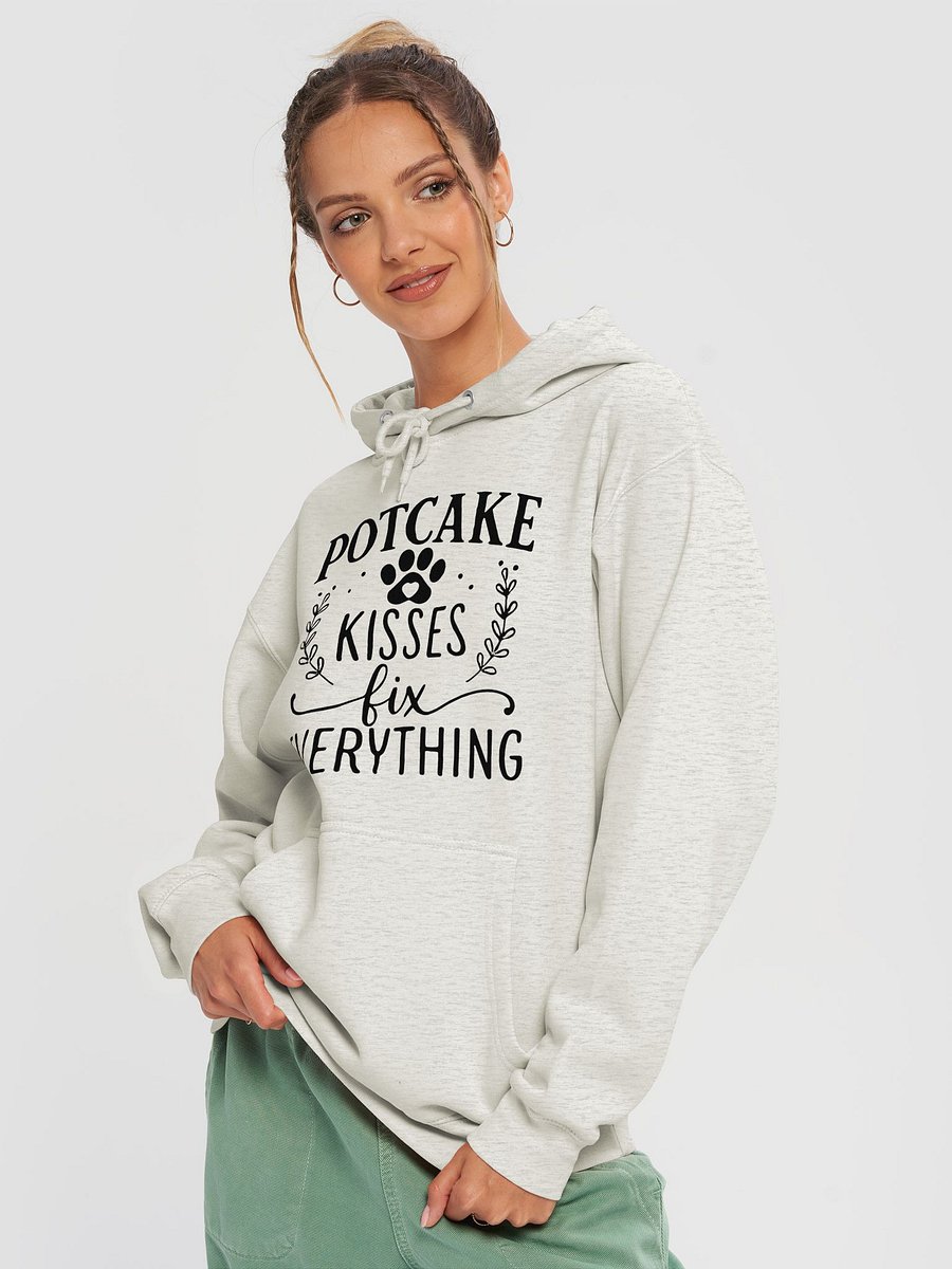 Potcake Kisses Fix Everything Dog Lover Hoodie- Healing Paw Print Tee product image (6)