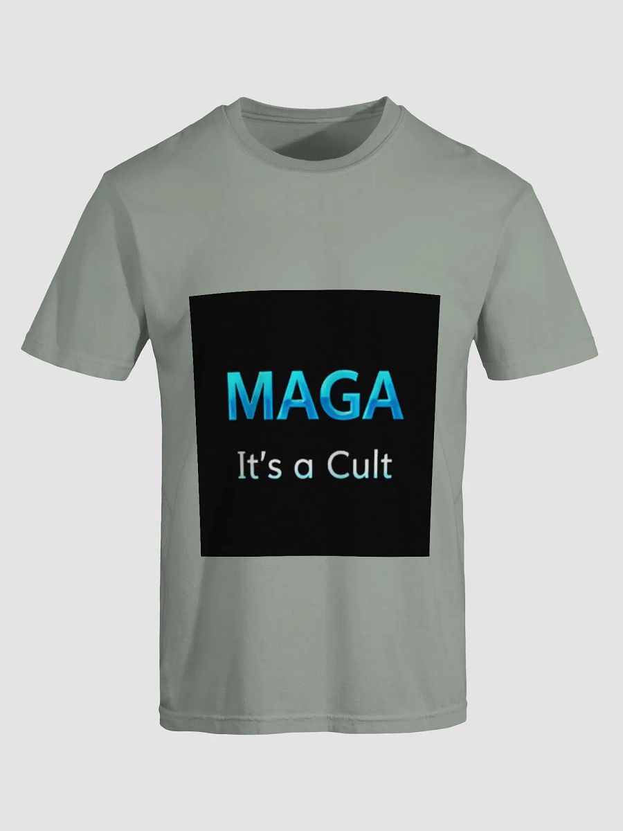 Anti MAGA Blue/Black Logo Soft thicker T-shirts - Mens product image (1)