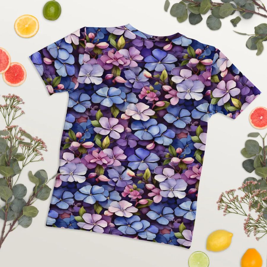 Floral Themed All Over Print T-shirt product image (8)