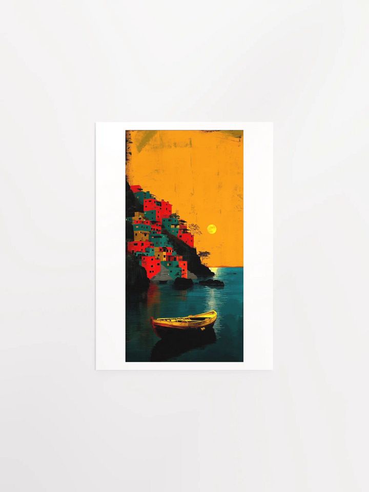 Golden Coastline Glow Poster product image (1)