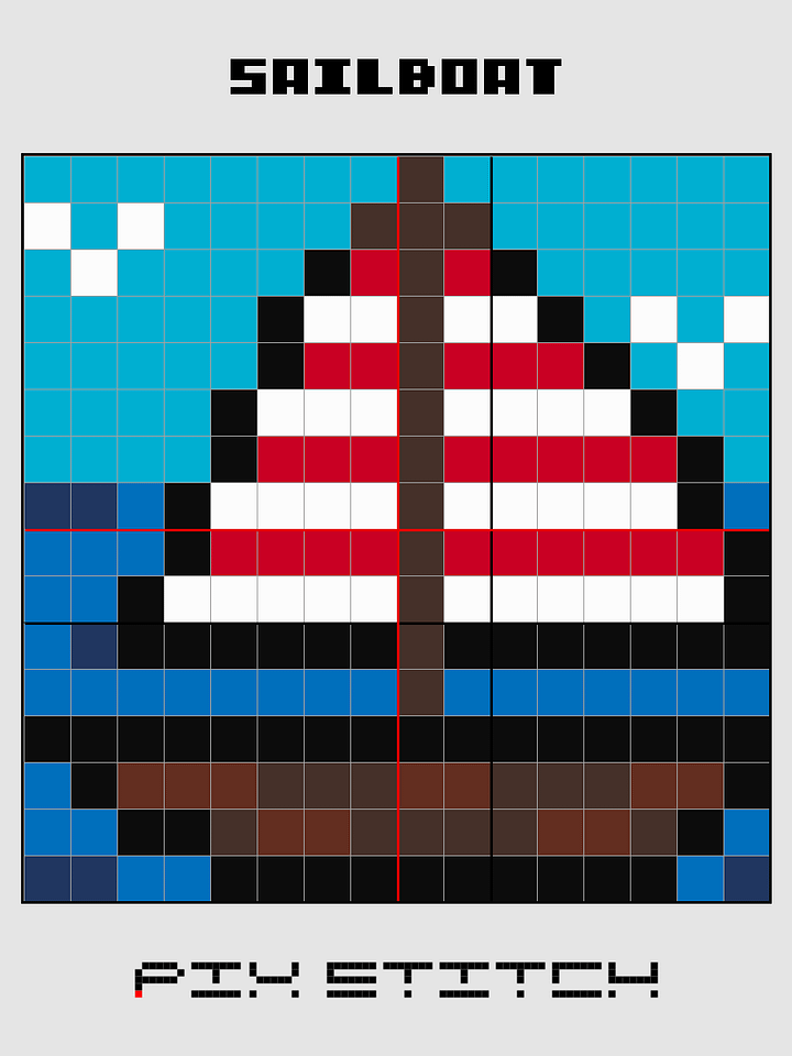 Sailboat Pixel Art product image (2)