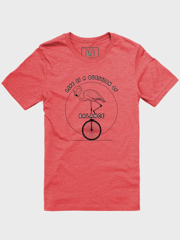 Balancing Flamingo Unicycle Tee product image (1)