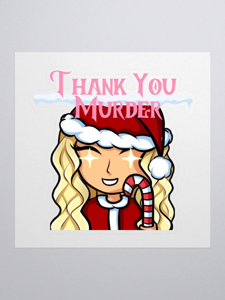 Thank u Murder Xmas Sticker product image (3)