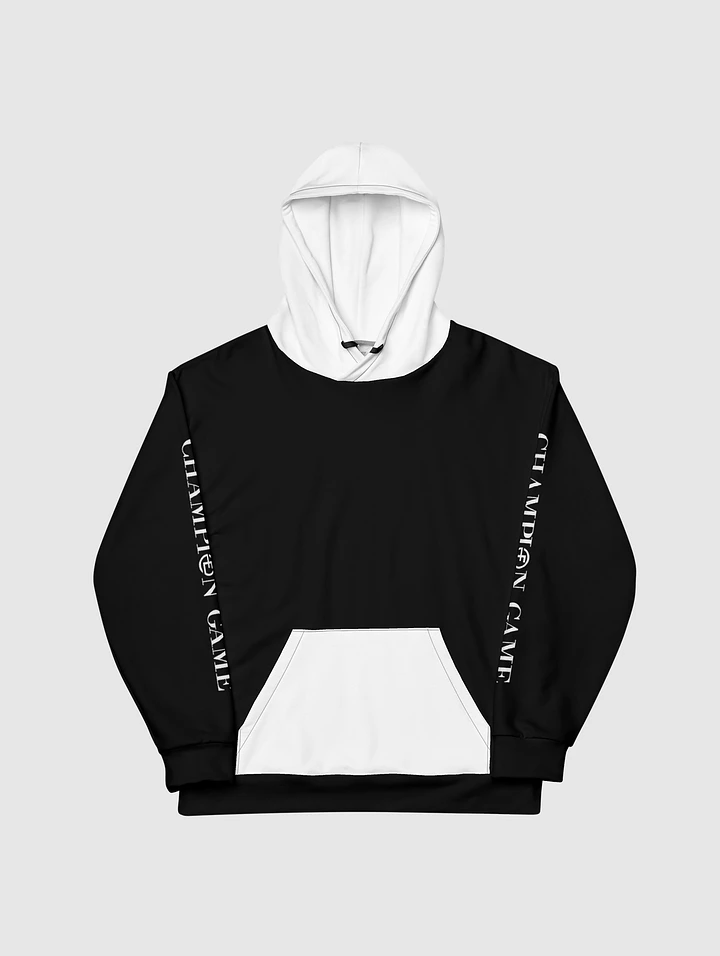 Black White Champion Game Sleeve Hoodie product image (1)