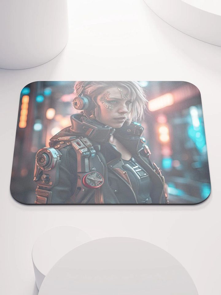 Cyberpunk Female Mouse Pad product image (1)