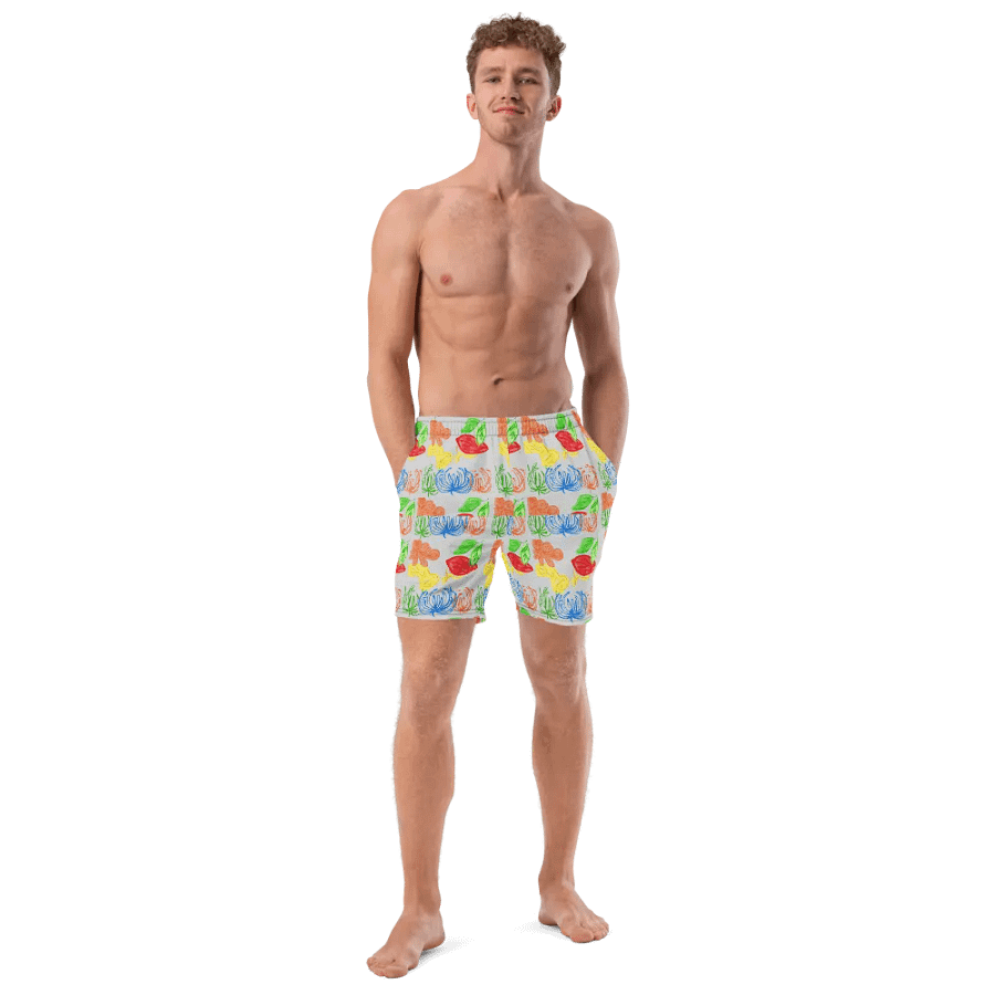 Soft and silky classic men's swim trunks product image (11)