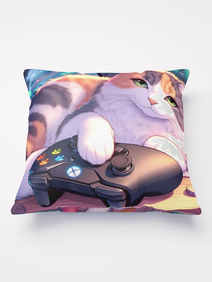 Calico Gamer Cozy Pillow product image (1)