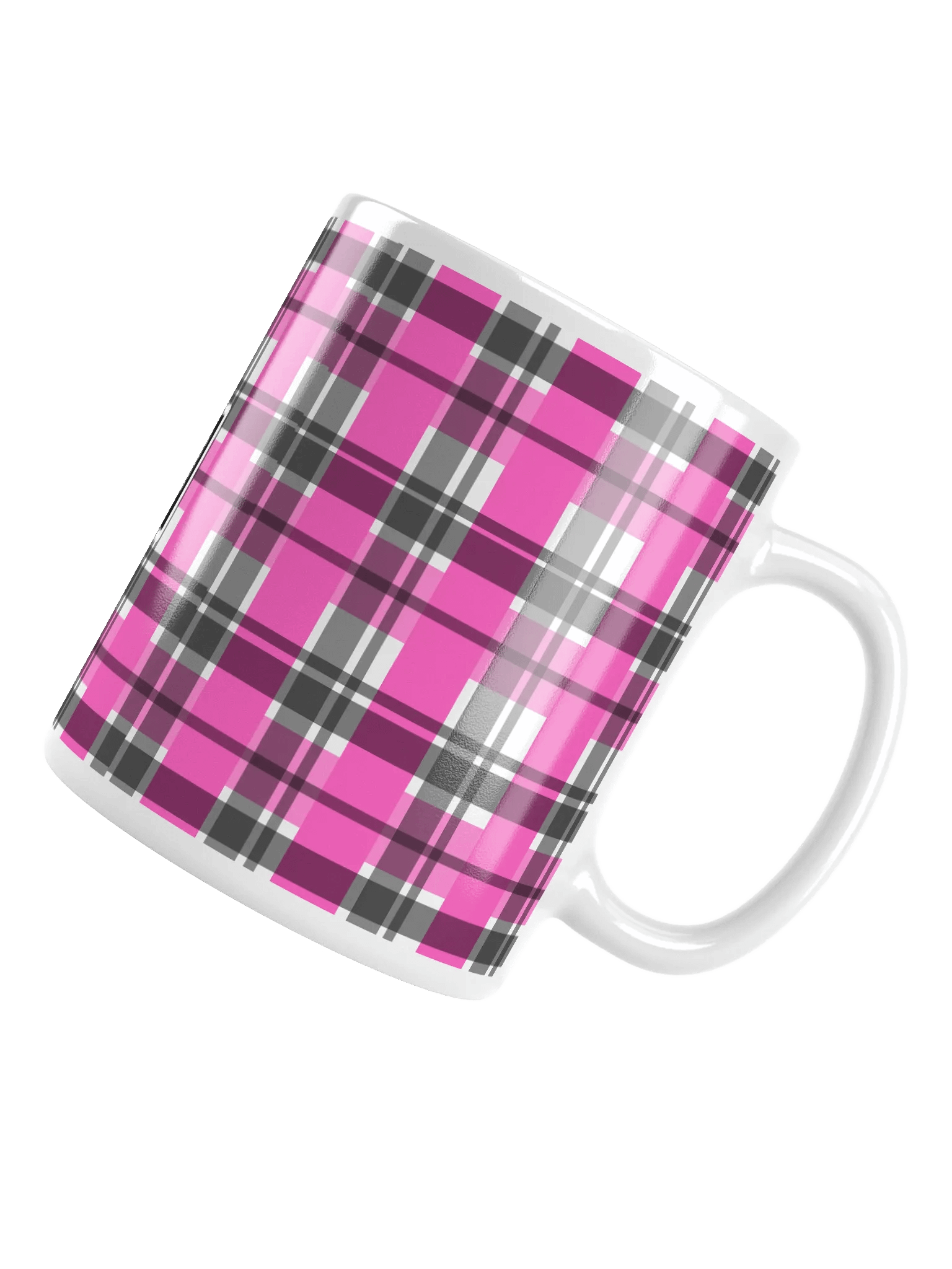 8T Sips Founders Plaid White Glossy Mug product image (4)