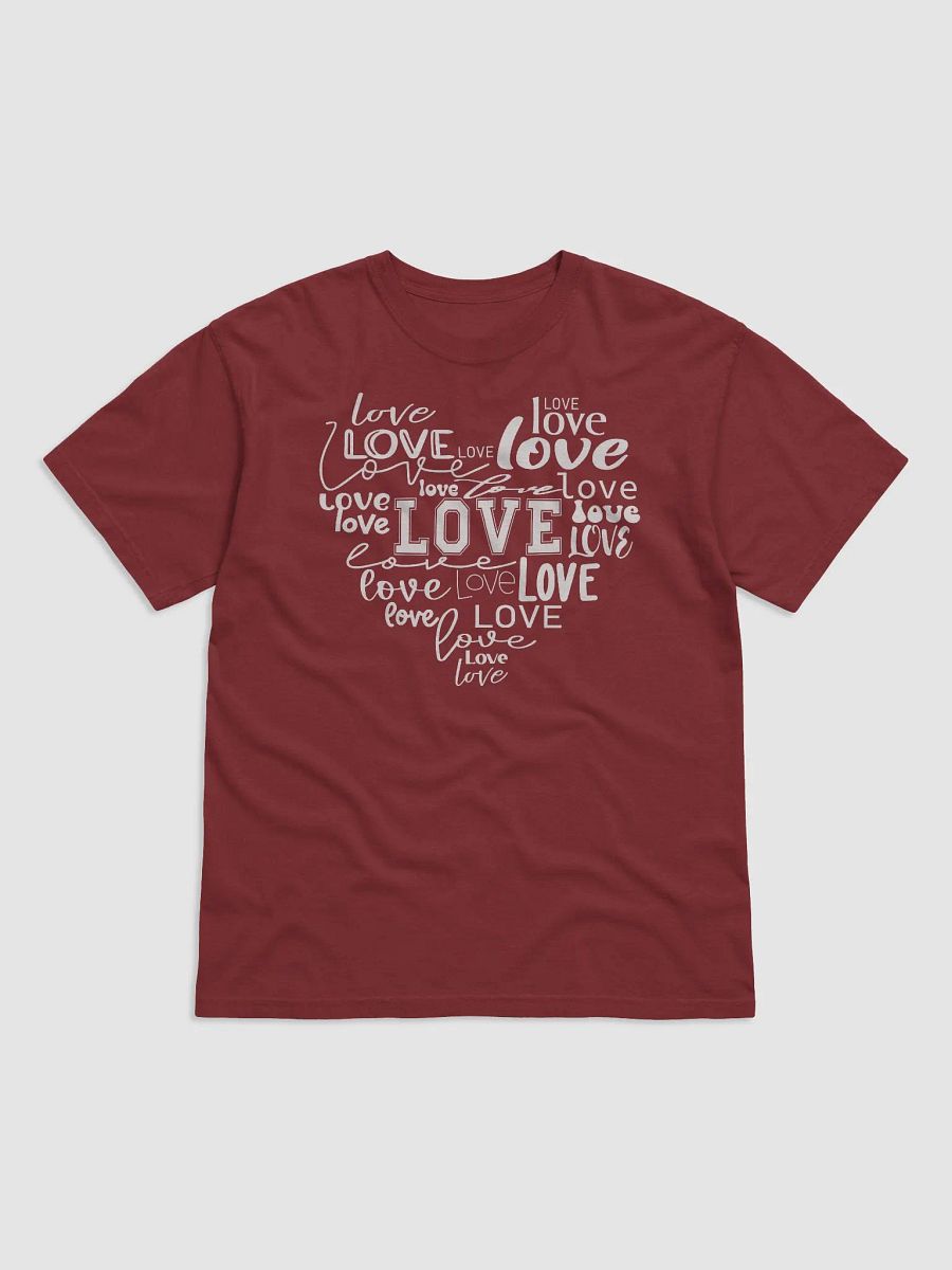 Heart of Love Typography Tee product image (2)