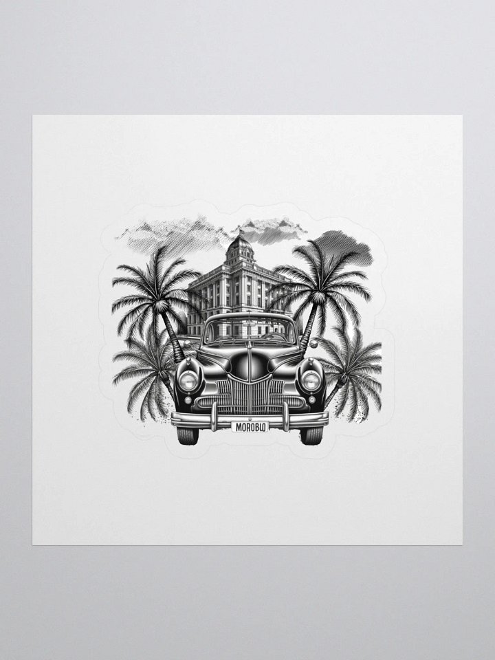 Vintage Car Kiss Cut Stickers product image (1)
