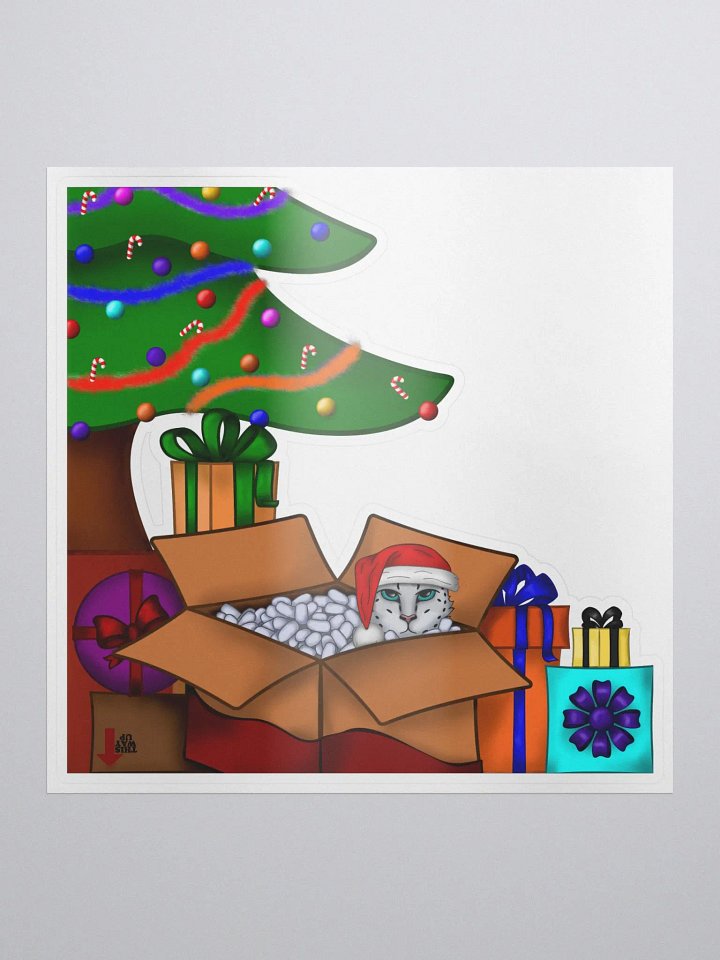 Grumpy xmas sticker product image (1)