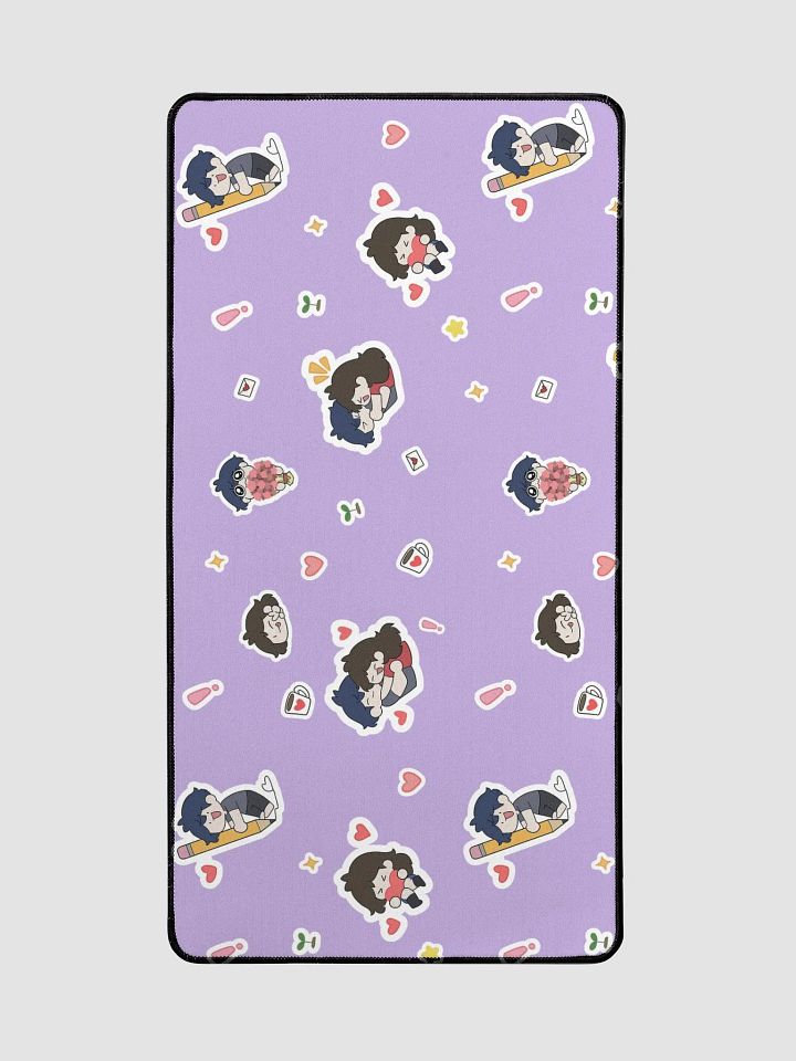 PURPLE sticker design Desk Mat 15.5" x 31.5" product image (2)