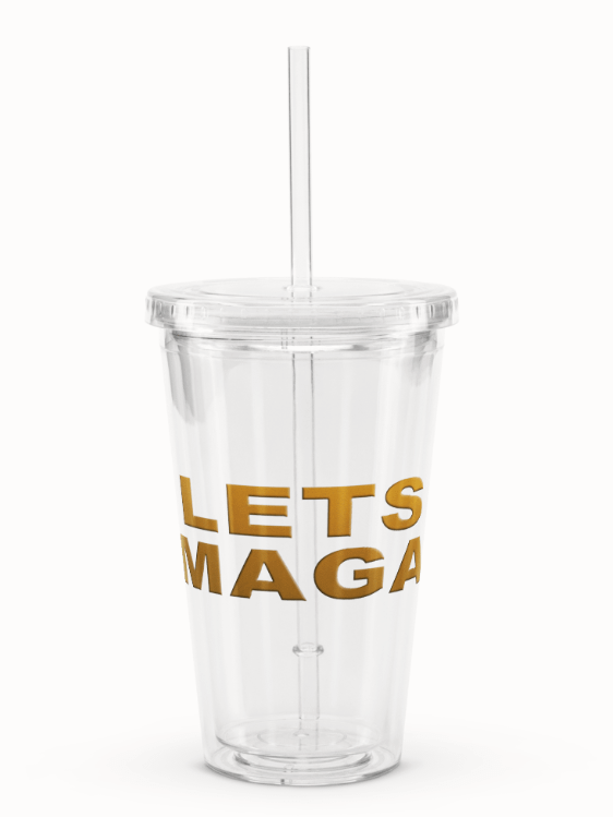 Golden Let's MAGA Tumbler product image (1)