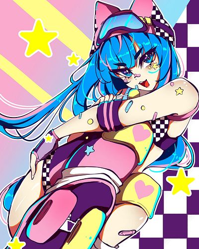 Just call me “The Wave Rider” 🌊

────୨ৎ────

Peep the cute VChunky uniform!!! Brings me back to my childhood when the skating...