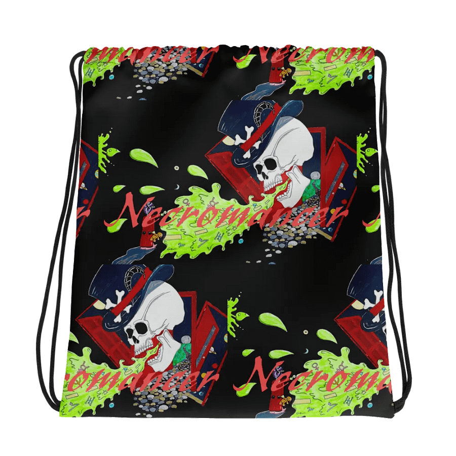 Necromancer All-Over Drawstring Bag product image (1)