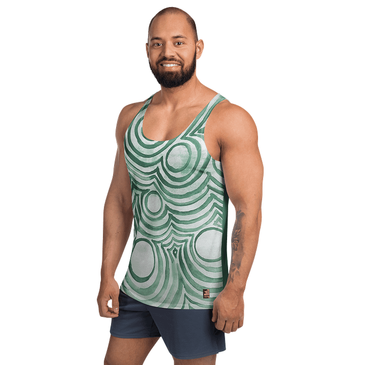 "Green Swirl" Men's Tank Top product image (2)