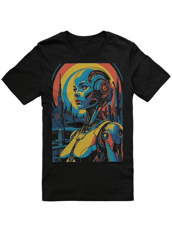 Retro-Futuristic Robot Empress Lightweight T-Shirt product image (1)