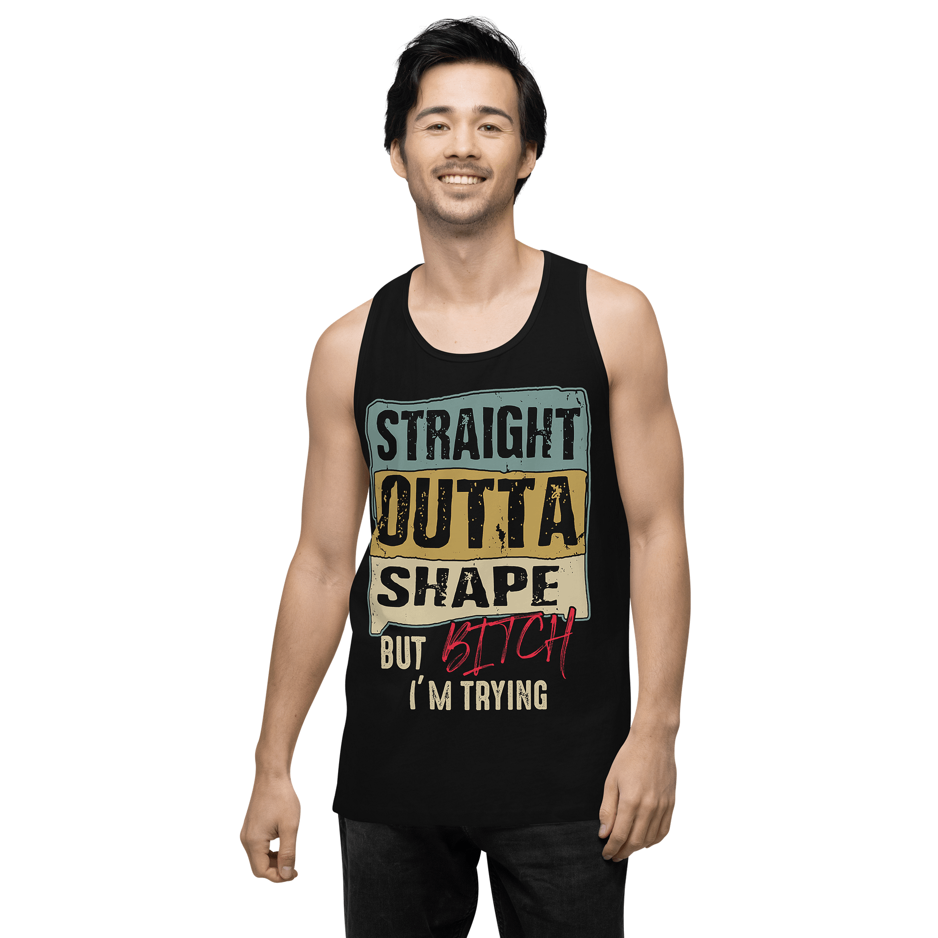 'Straight Outta Shape' Men's Tank Top product image (2)