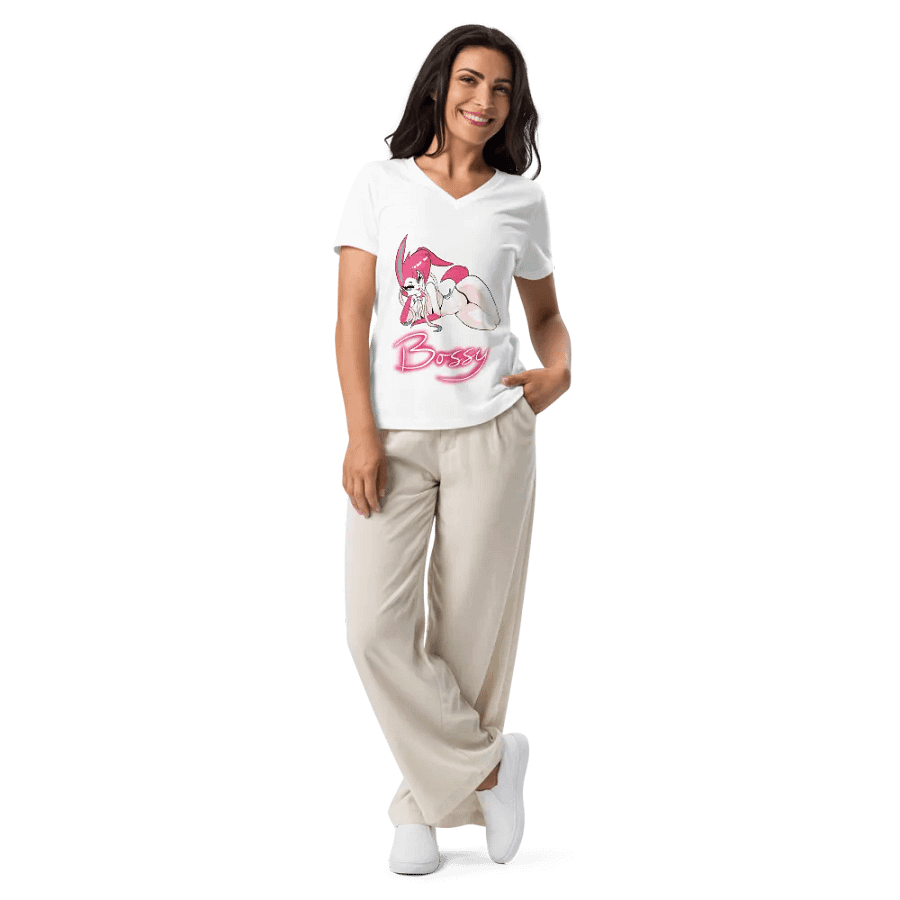 SylvyBoss Bossy V Neck Tee product image (9)
