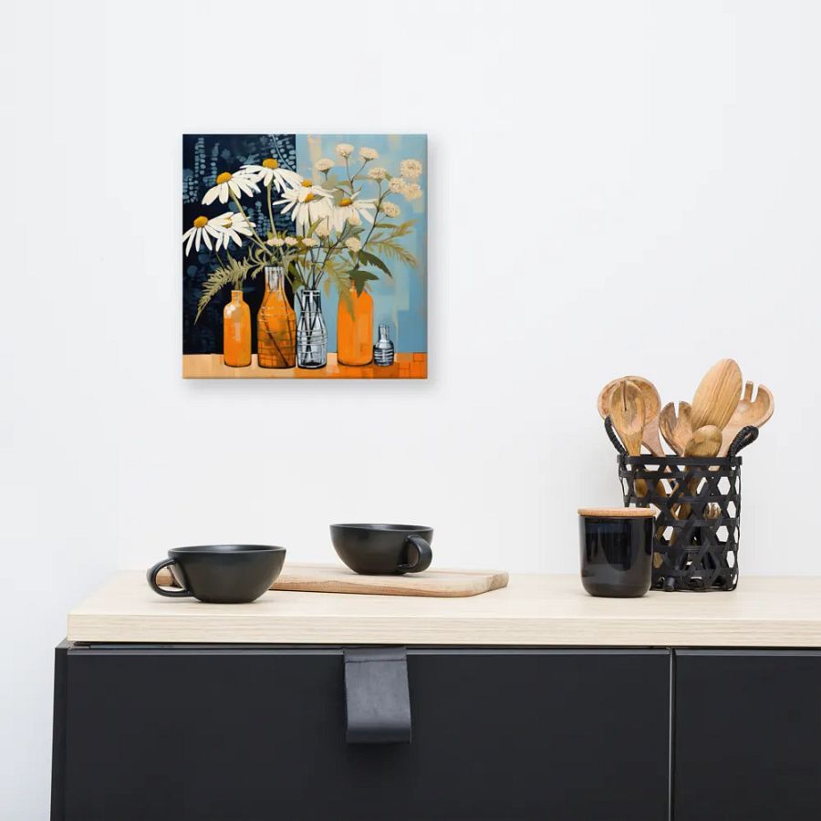 Art2401-78 Vase Flowers Still Life - Canvas Print - sm product image (5)