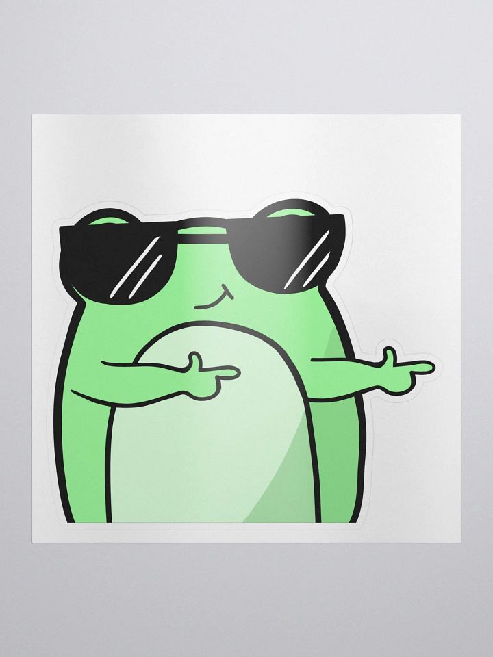 Cool Frog Sticker product image (1)