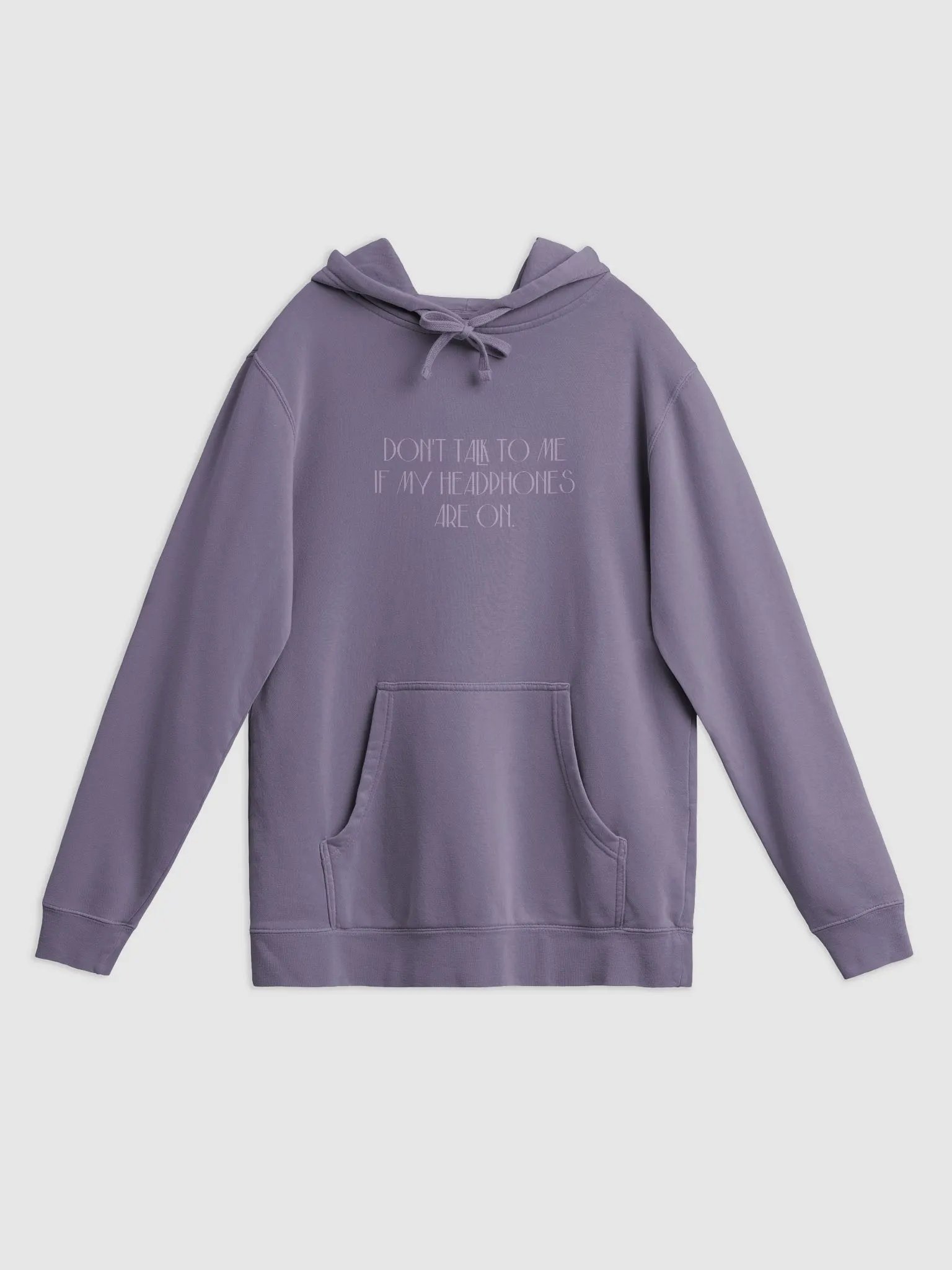 HEADPHONES ON (variant 15) printed pigment hoodie product image (7)