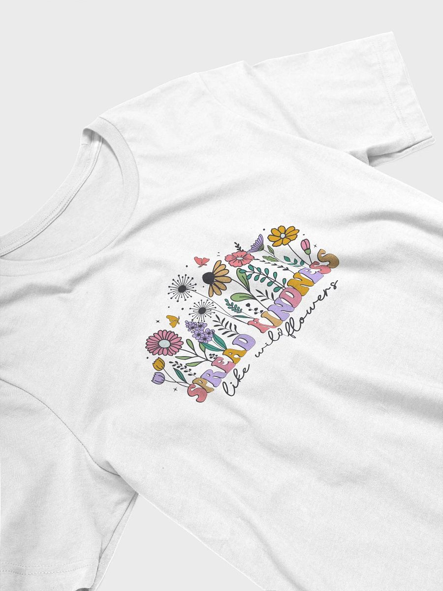 Spread Kindness Like Wildflowers T-Shirt - Pink, Lavender, Orange, Unisex Tee, Inspirational Graphic Tee, Positive Quote - Pink product image (9)