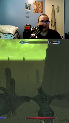That moment you land with the dragon then die instantly #funny #skyrim #oops #fails