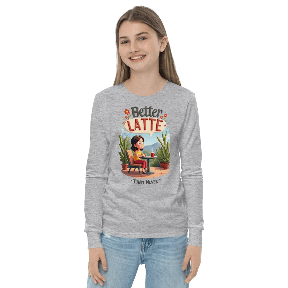 Better Latte Youth Long Sleeve Tee product image (8)