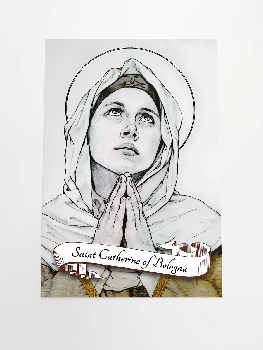 Saint Catherine of Bologna Patron Saint of the Arts, Artists, Against Temptations, Matte Poster product image (3)