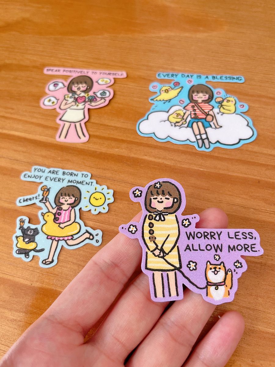 Positivity Glitter Stickers Bundle #5 product image (3)