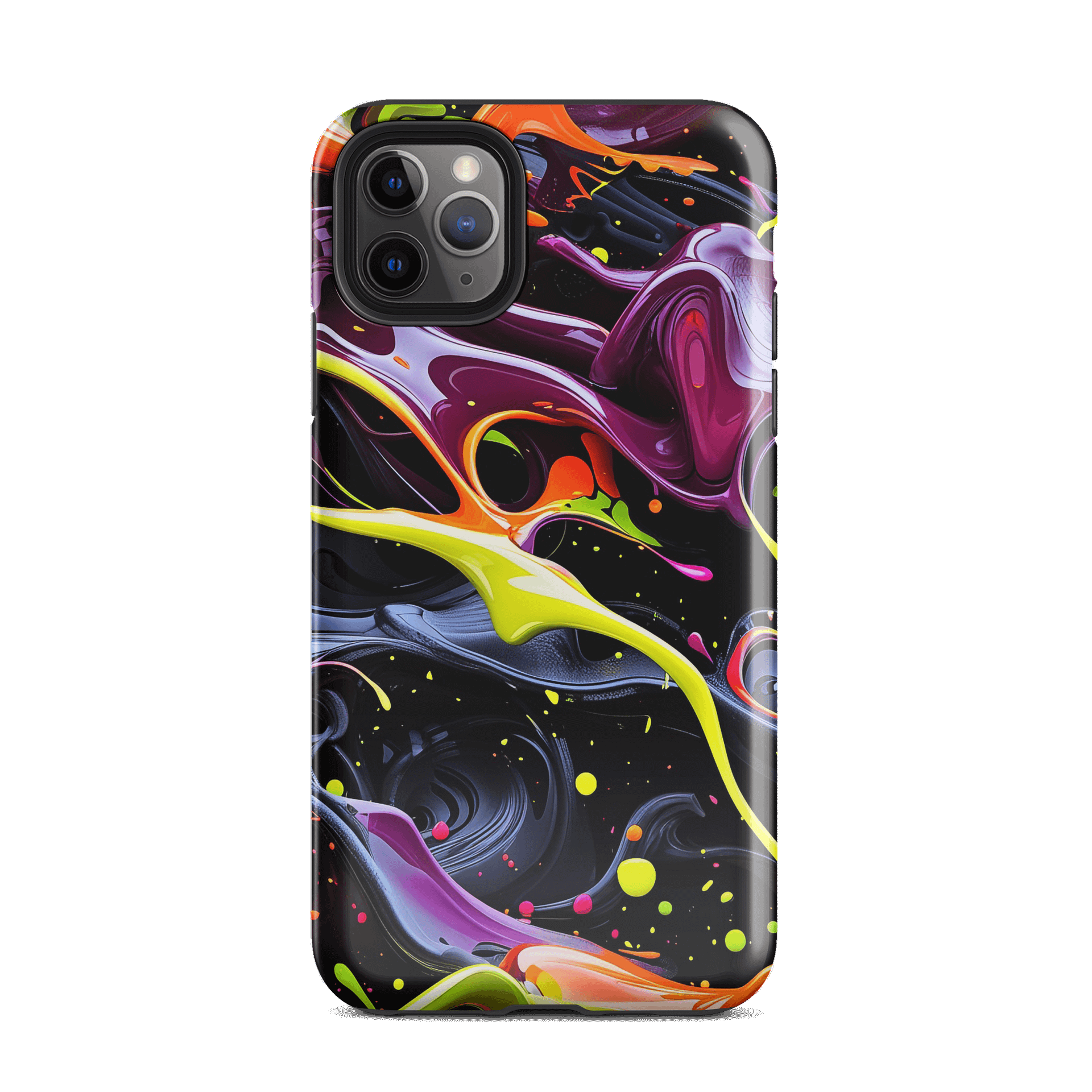 Vibrant Neon Paint Splash ιPhone Case – Abstract Liquid Art for Bold Style product image (26)
