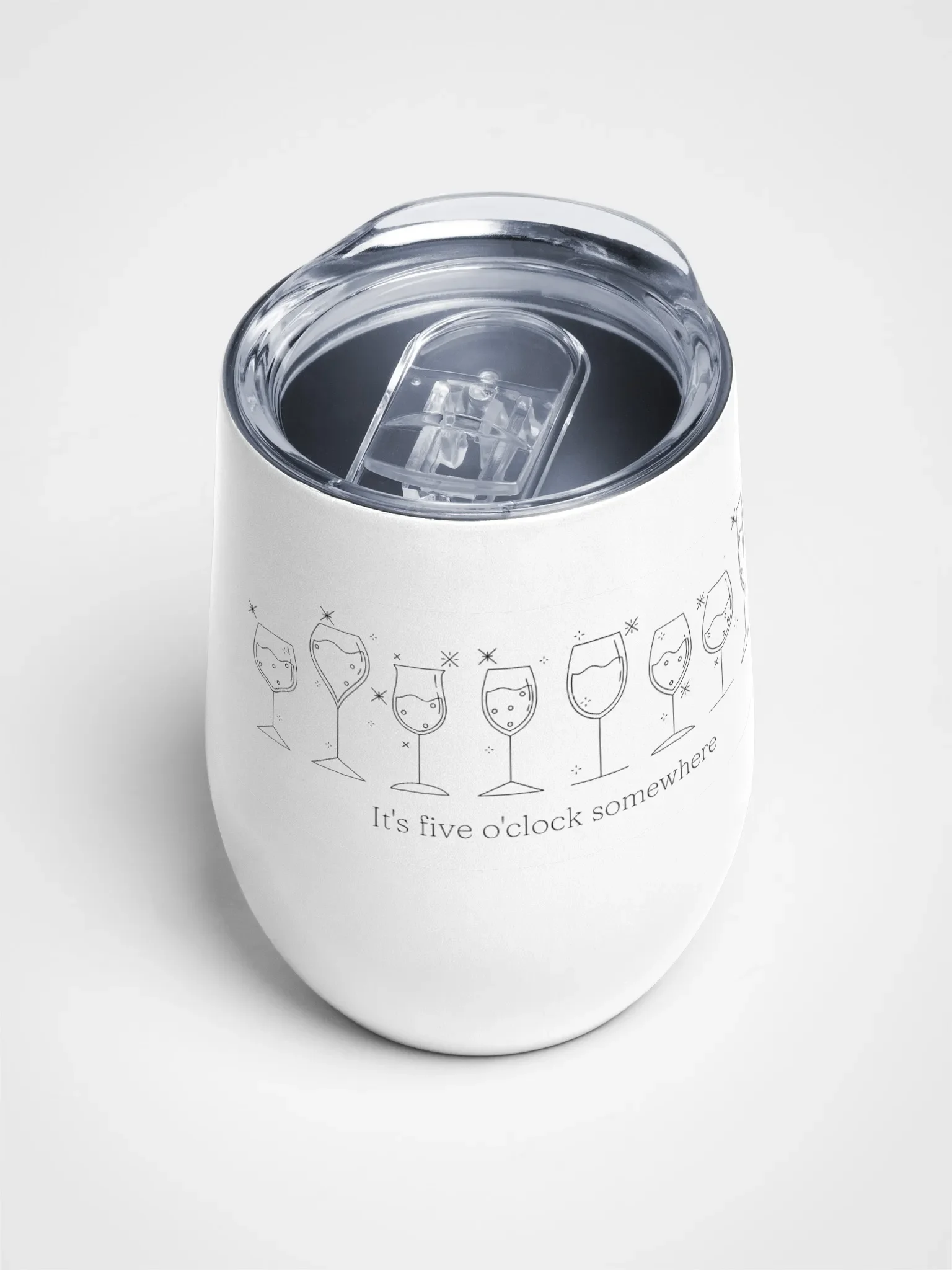 5 O'Clock Somewhere Wine Tumbler product image (4)