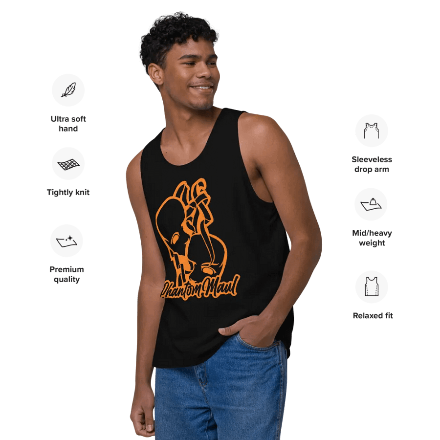 Orange Big Logo Men's Tank Top product image (26)
