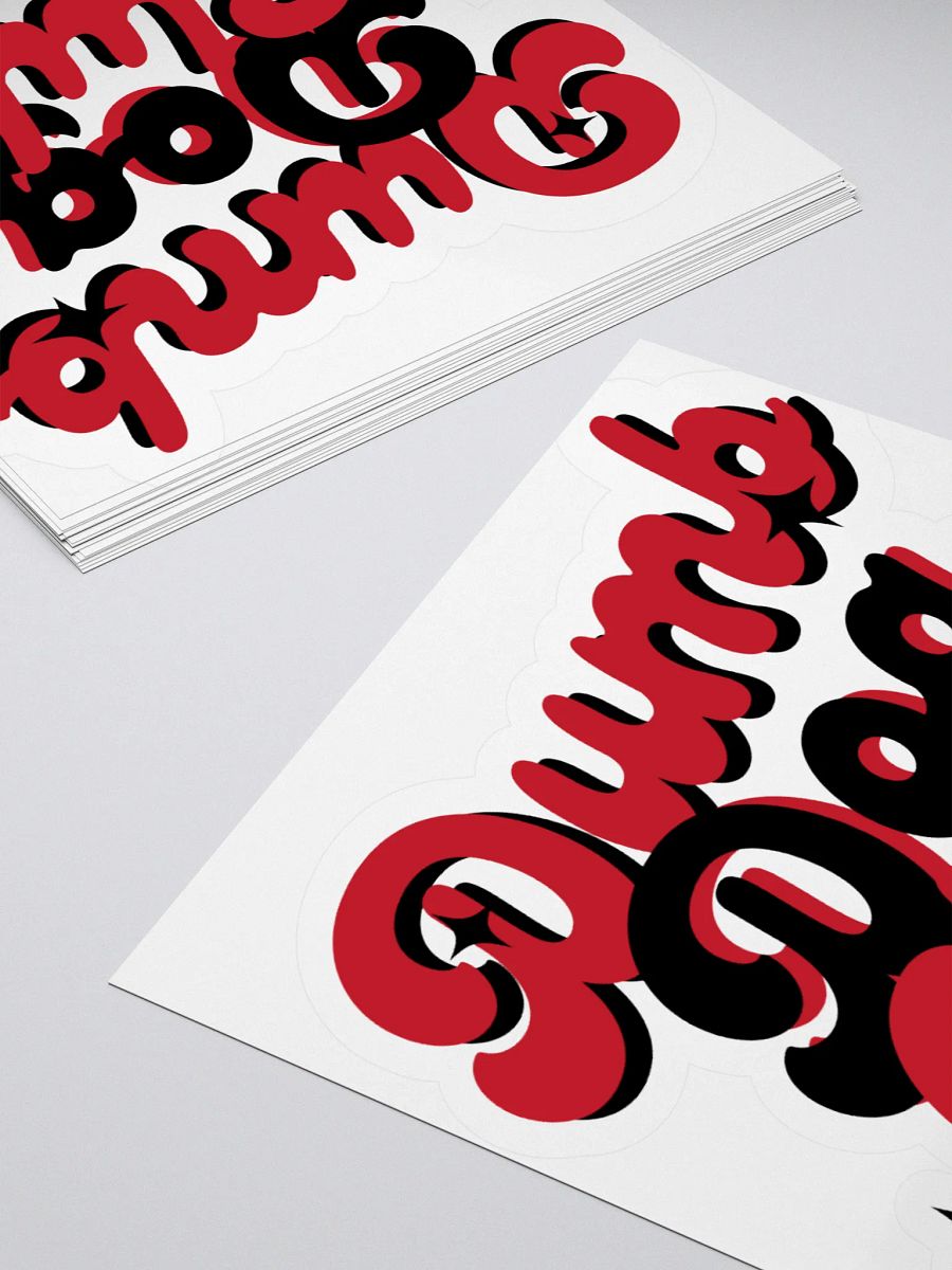 Dumb Dog Club Kiss Cut Stickers product image (16)