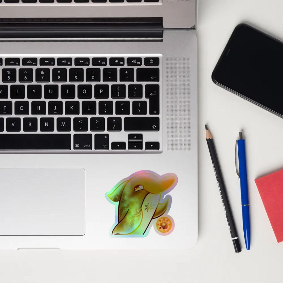 CELESTIAL SUN DOLPHIN - HOLOGRAPHIC STICKER product image (10)