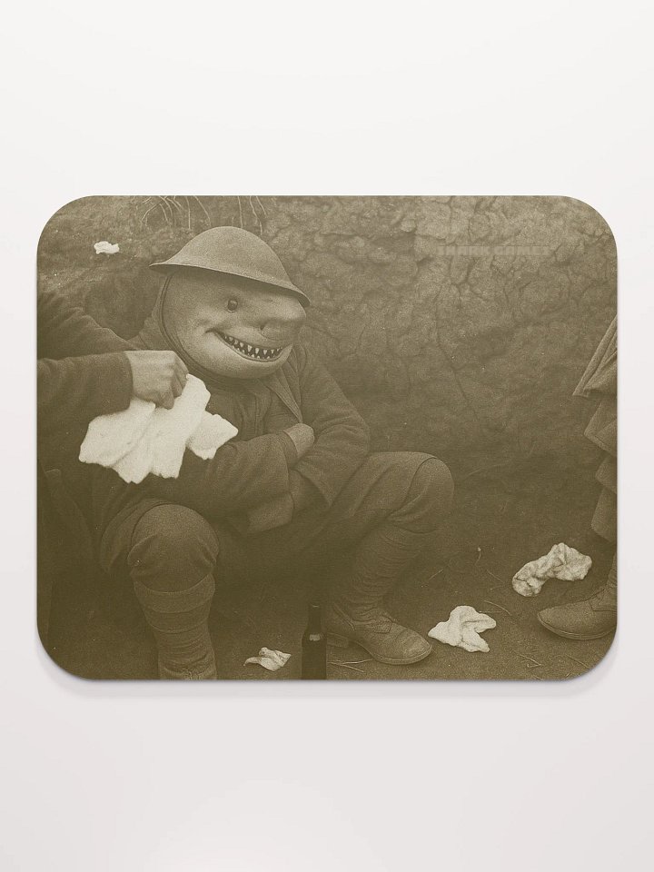 Shark Soldier Mousepad - Small product image (1)