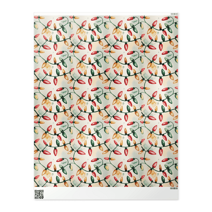 Christmas Lights Wrapping Paper product image (2)
